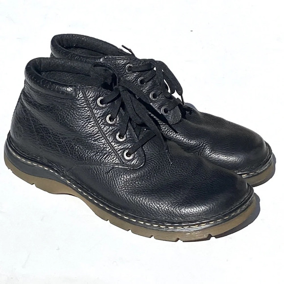 DOC MARTENS Men’s Rico Chukka Mid Rise Black Pebbled Leather Short Boots size 12 main image 7